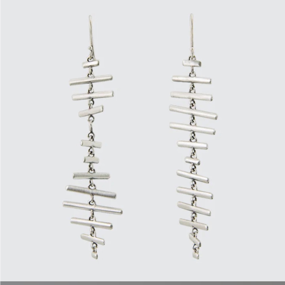 Jane Diaz Sterling Silver Dangle Earrings